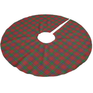 Scottish Clan Sinclair Red Green Tartan Kerstboom Rok