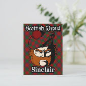 Scottish Clan Sinclair Tartan Briefkaart (Staand voorkant)