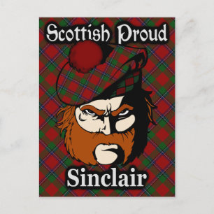Scottish Clan Sinclair Tartan Briefkaart