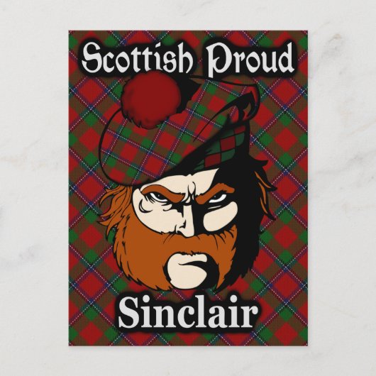 Scottish Clan Sinclair Tartan Briefkaart (Voorkant)