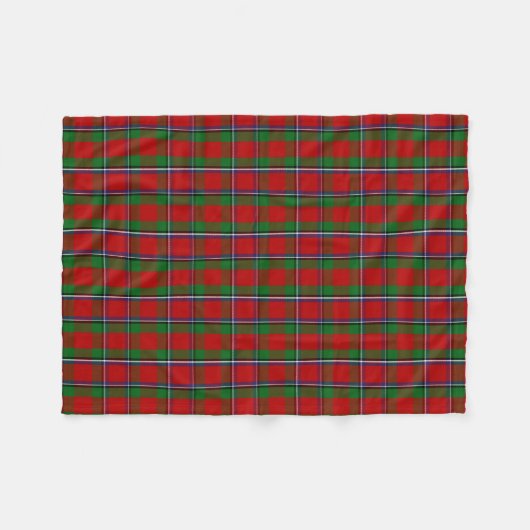 Scottish Clan Sinclair Tartan Pset Fleece Deken (Voorkant (Horizontaal))