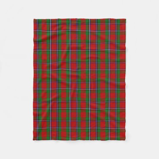 Scottish Clan Sinclair Tartan Pset Fleece Deken (Voorkant)