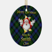 Scottish Clan Smith kerstornament Keramisch Ornament (Rechts)