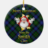 Scottish Clan Smith kerstornament Keramisch Ornament (Achterkant)