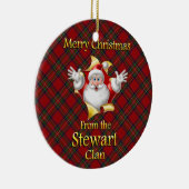 Scottish Clan Stewart Kerstornament Keramisch Ornament (Rechts)