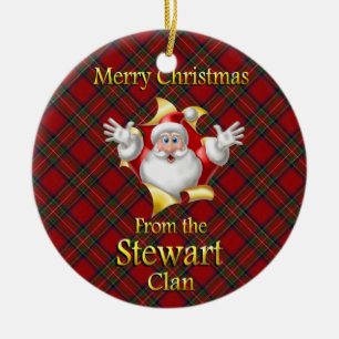 Scottish Clan Stewart Kerstornament Keramisch Ornament