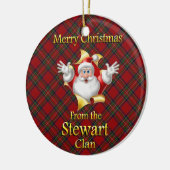 Scottish Clan Stewart Kerstornament Keramisch Ornament (Links)