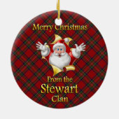 Scottish Clan Stewart Kerstornament Keramisch Ornament (Achterkant)