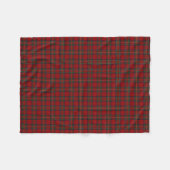 Scottish Clan Stewart Royal Red Classic Tartan Fleece Deken (Voorkant (Horizontaal))