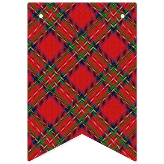 Scottish Clan Stewart Stuart Tartan Vlaggetjes (Eerste vlag)
