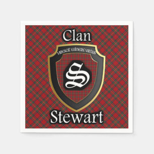 Scottish Clan Stewart Tartan Napkin Servetten