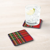 Scottish Clan Stewart Tartan Pset Bier Onderzetter (Rechterzijde)