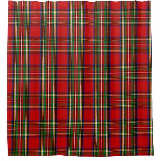 Scottish Clan Stewart Tartan Pset Douchegordijn (Voorkant)