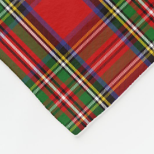 Scottish Clan Stewart Tartan Pset Fleece Deken (Hoek)