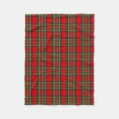 Scottish Clan Stewart Tartan Pset Fleece Deken (Voorkant)