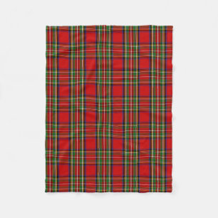 Scottish Clan Stewart Tartan Pset Fleece Deken