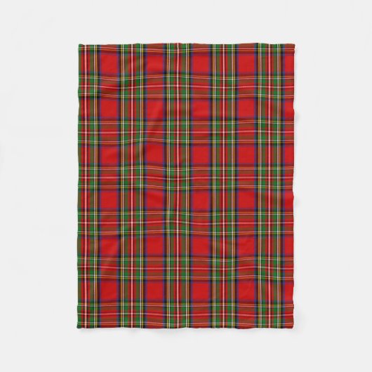 Scottish Clan Stewart Tartan Pset Fleece Deken (Voorkant)