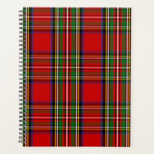 Scottish Clan Stewart Tartan Pset Planner (Voorkant)