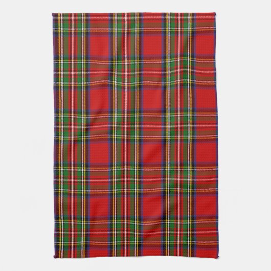 Scottish Clan Stewart Tartan Pset Theedoek (Verticaal)