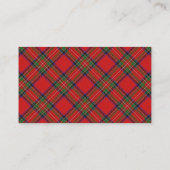 Scottish Clan Stewart Tartan Pset Visitekaartje (Achterkant)