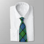 Scottish Clan Stirling Blue en Green Tartan Stropd Stropdas (Gebonden)