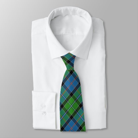 Scottish Clan Stirling Blue en Green Tartan Stropd Stropdas (Gebonden)