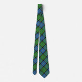 Scottish Clan Stirling Blue en Green Tartan Stropd Stropdas (Achterkant)