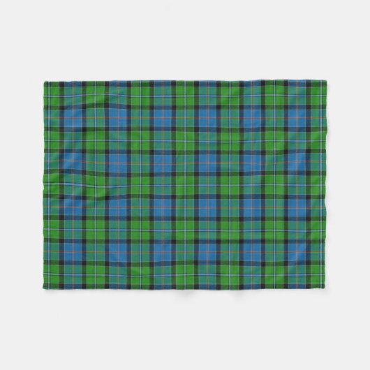 Scottish Clan Stirling Tartan Pset Fleece Deken (Voorkant (Horizontaal))