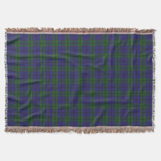 Scottish Clan Strachan Tartan Deken (Voorkant)