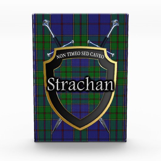 Scottish Clan Strachan Tartan Fotoblokken (Voorkant)