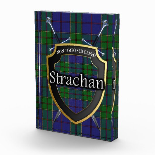 Scottish Clan Strachan Tartan Fotoblokken (Rechts)