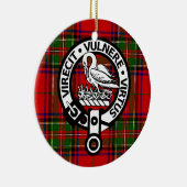 Scottish Clan Stuart Tartan en Crest Keramisch Ornament (Rechts)