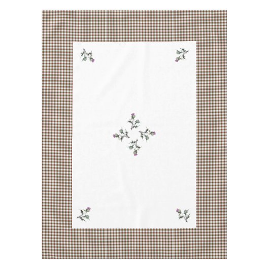 Scottish Clan Stuart Thistle Pattern Table Cloth Tafelkleed (Voorkant)