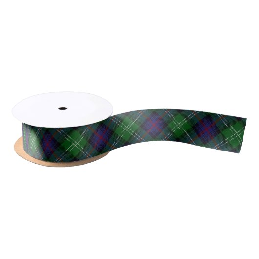 Scottish Clan Sutherland Classic Blue Tartan Satijnen Lint (Spoel)
