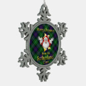 Scottish Clan Sutherland kerstornament Tin Sneeuwvlok Ornament (Links)