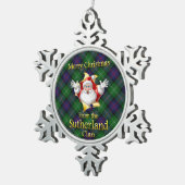Scottish Clan Sutherland kerstornament Tin Sneeuwvlok Ornament (Rechts)