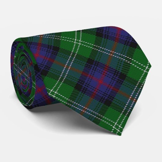 Scottish Clan Sutherland Letter S Monogram Tartan Stropdas (Opgerold)