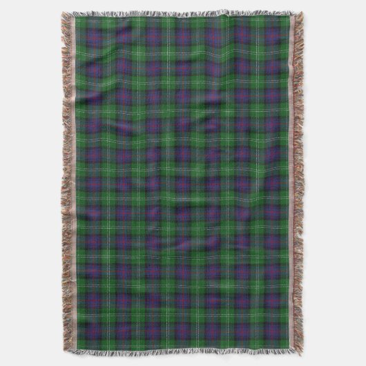 Scottish Clan Sutherland Tartan Deken (Voorkant Verticaal)