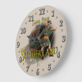 Scottish Clan Sutherland Tartan Grote Klok (Hoek)