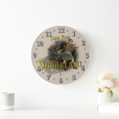 Scottish Clan Sutherland Tartan Grote Klok (Huis)