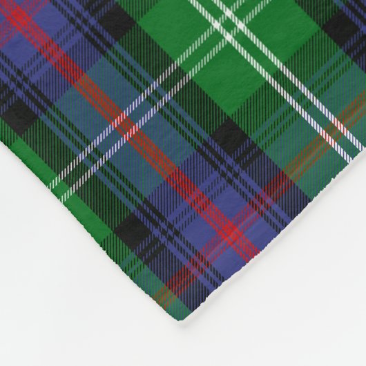 Scottish Clan Sutherland Tartan Pset Fleece Deken (Hoek)