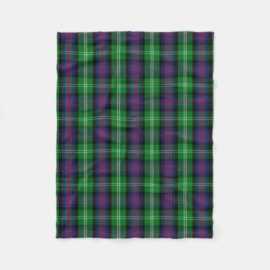 Scottish Clan Sutherland Tartan Pset Fleece Deken (Voorkant)