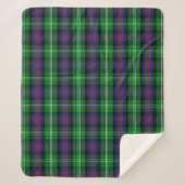 Scottish Clan Sutherland Tartan Pset Sherpa Deken (Voorkant)