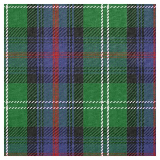 Scottish Clan Sutherland Tartan Pset Stof (Swatch)