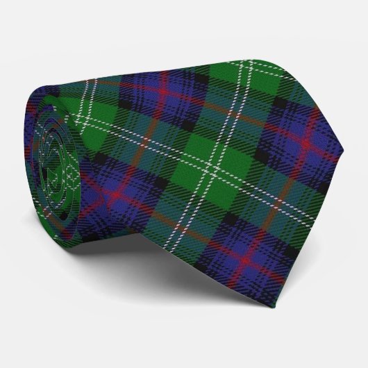 Scottish Clan Sutherland Tartan Stropdas (Opgerold)