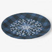 Scottish Clan Tartan MacKay Blue Kerstmis Papieren Bordje (Gekanteld)