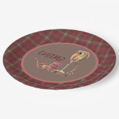 Scottish Clan Tartan Morrison Red-kerstmannen Papieren Bordje (Gekanteld)