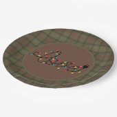 Scottish Clan Tartan Ross' jacht op Kerstmis Papieren Bordje (Gekanteld)