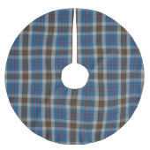 Scottish Clan Thompson Blue en Gray Tartan Kerstboom Rok (Voorkant)