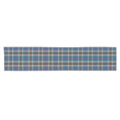 Scottish Clan Thompson Blue Gray Tartan Pset Korte Tafelloper (Horizontaal)
